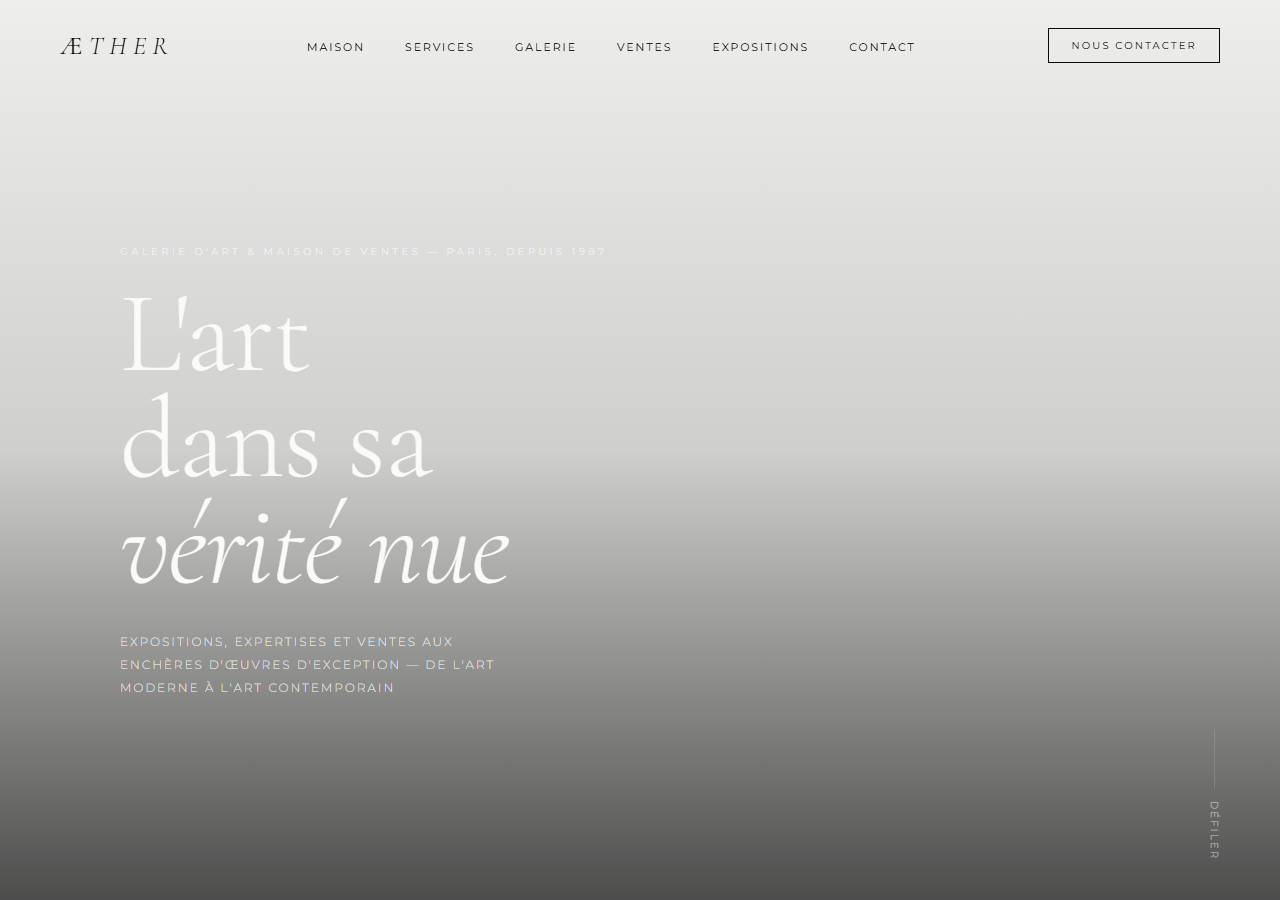 Template Signature — Galerie d'art & maison de ventes