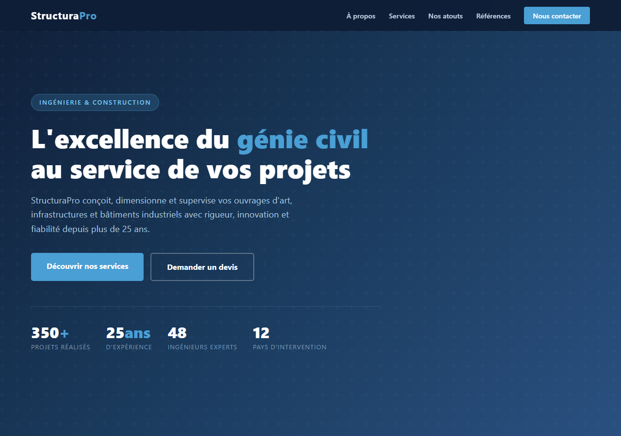 Template — Génie civil