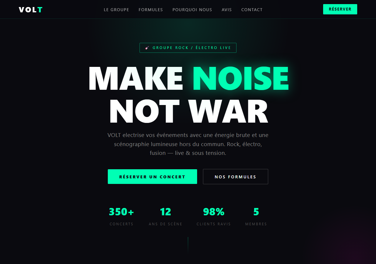 Template — Groupe de musique live