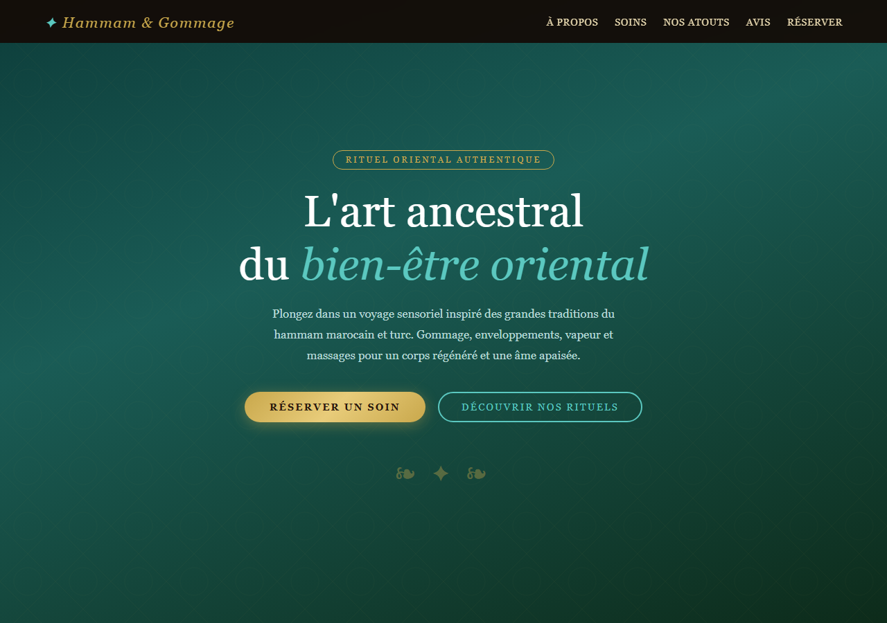 Template — Hammam & gommage