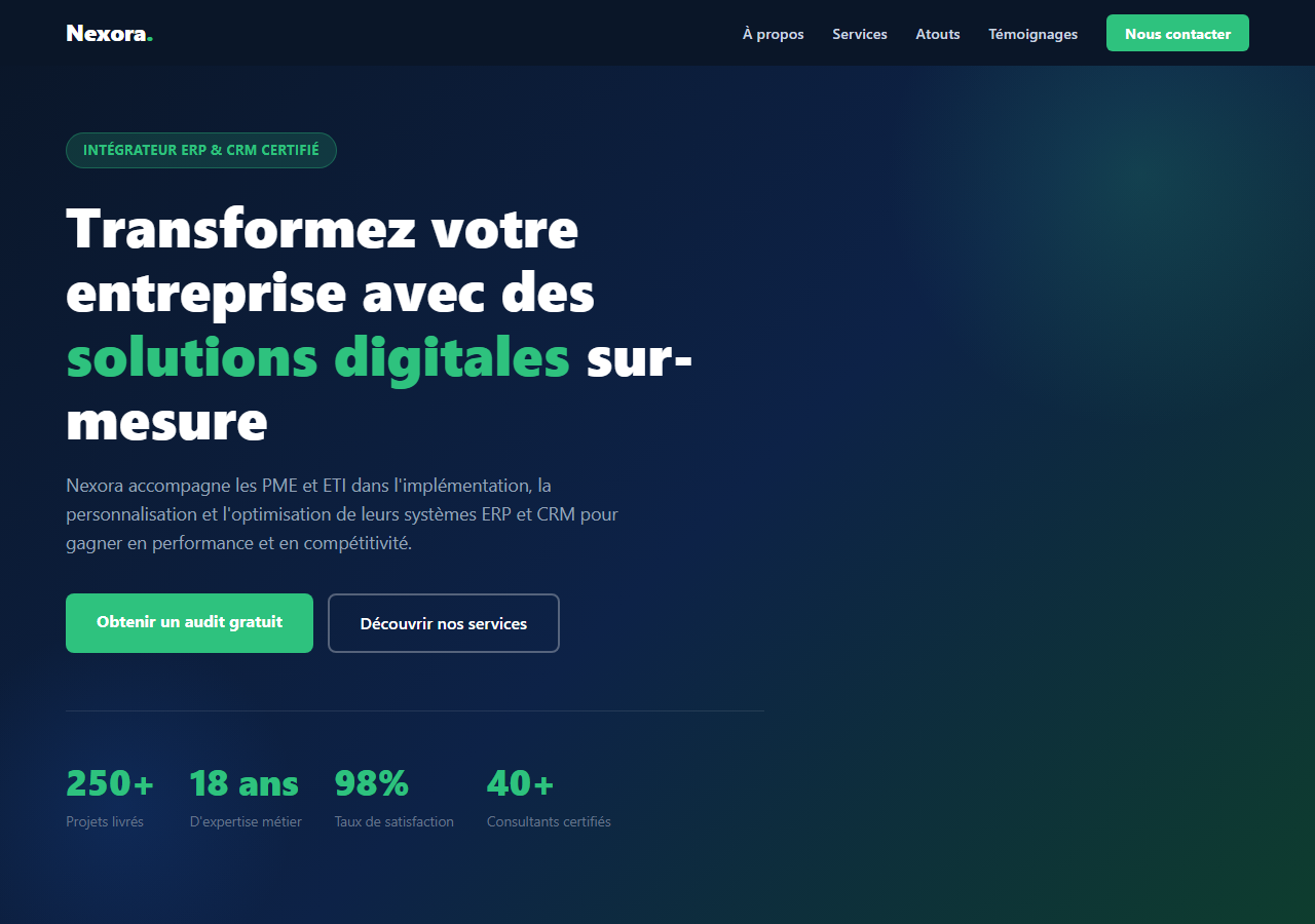 Template — Intégrateur ERP & CRM