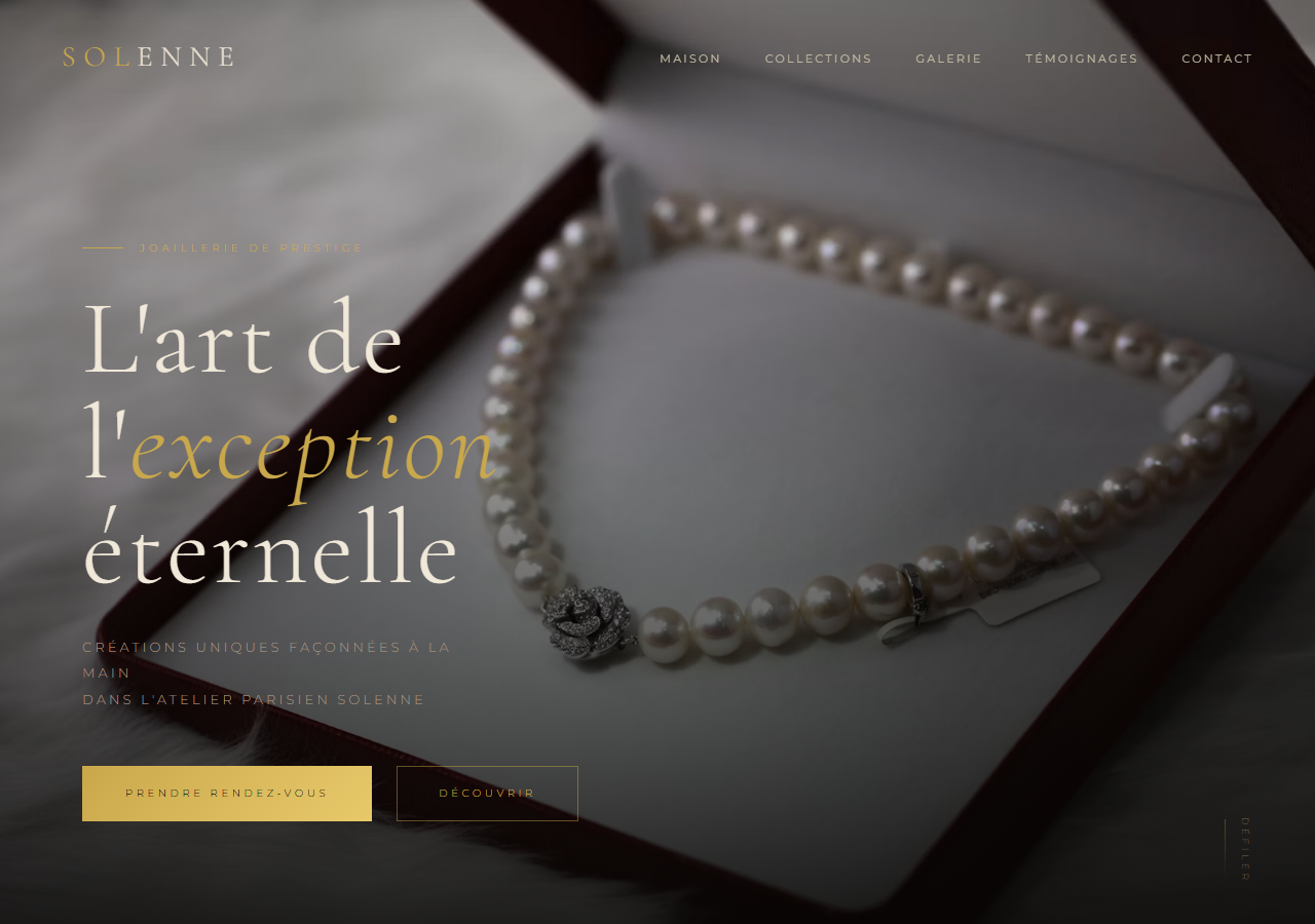 Template Signature — Joaillerie de prestige