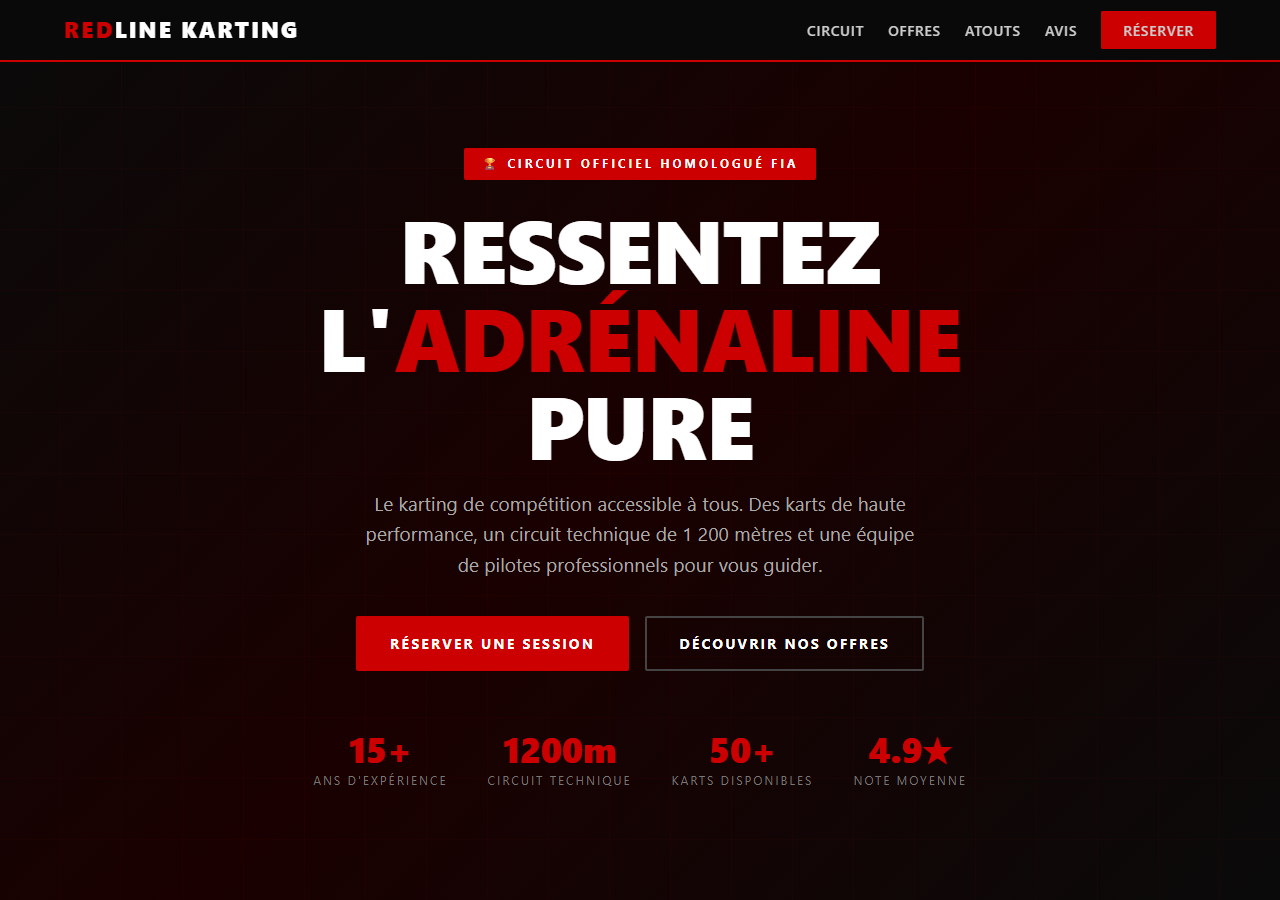 Template — Karting sports mécaniques