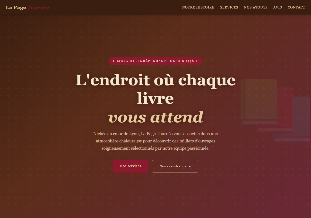 Template — Librairie indépendante