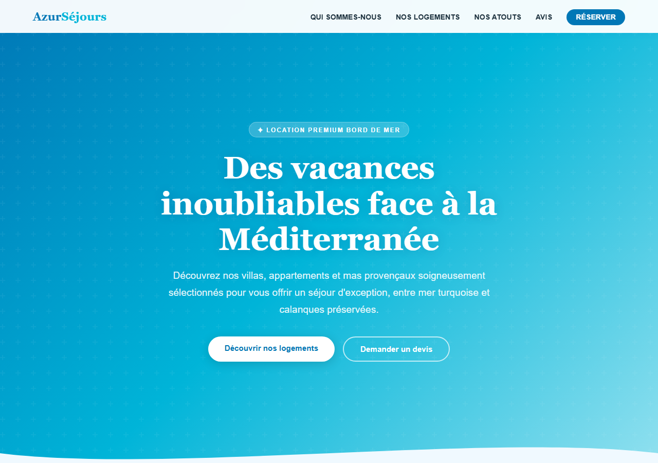Template — Location de vacances