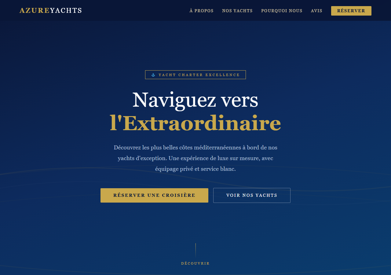 Template — Location de yacht