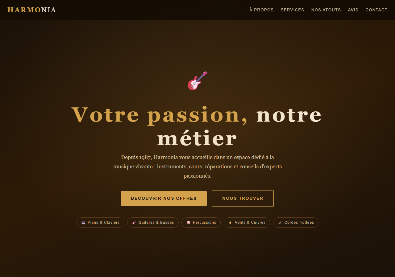 Template — Magasin d'instruments de musique