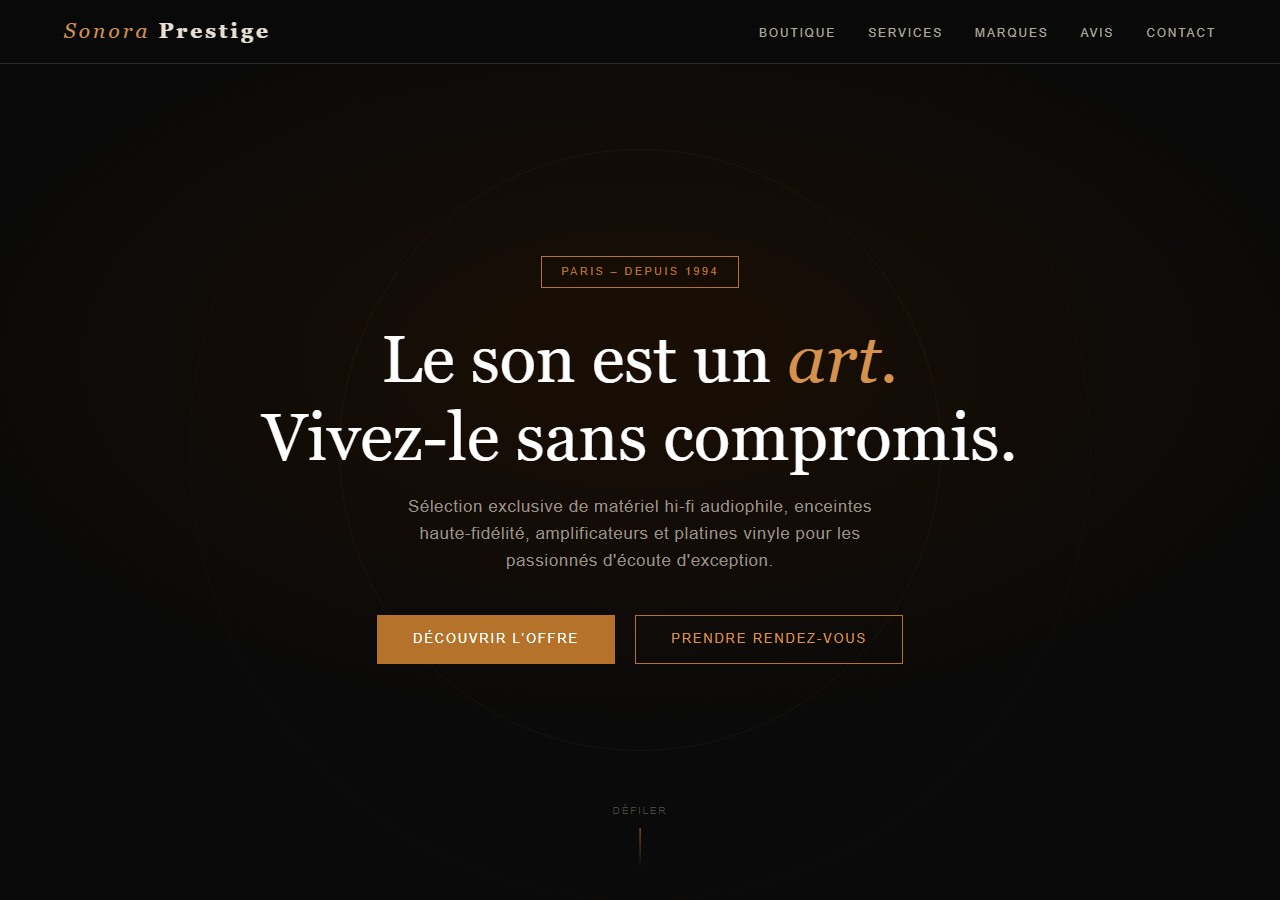 Template — Magasin hi-fi & son