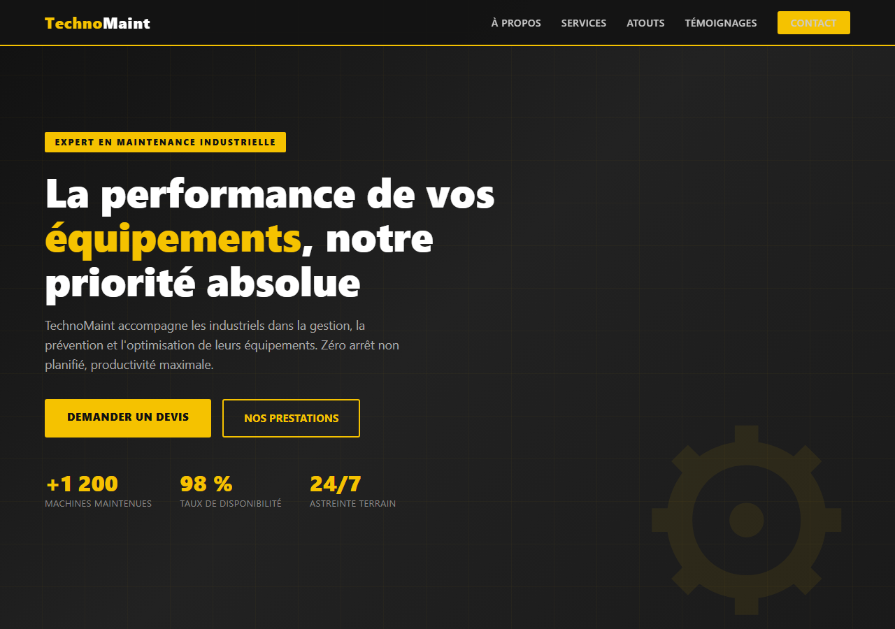 Template — Maintenance industrielle