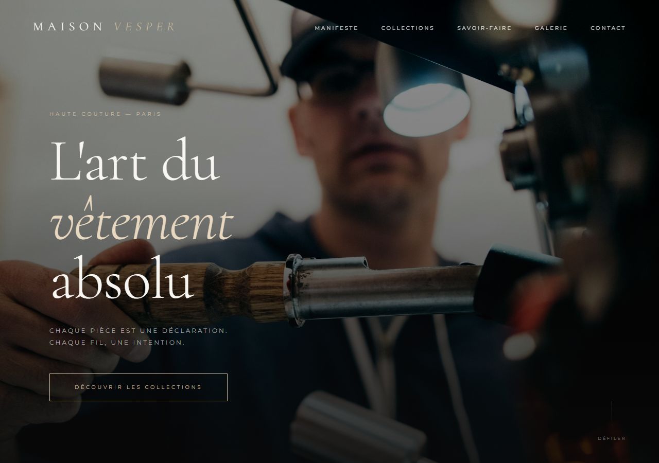 Template Signature — Maison de mode