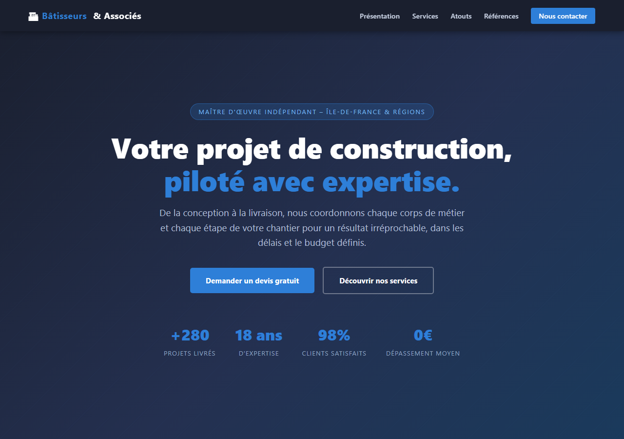 Template — Maître d'œuvre