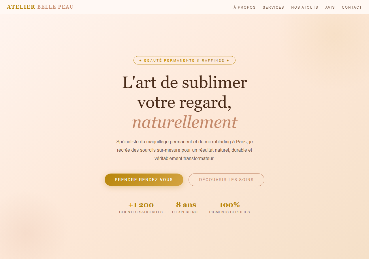 Template — Maquillage permanent microblading