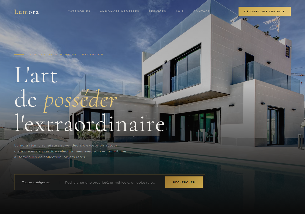 Template Signature — Marketplace de prestige