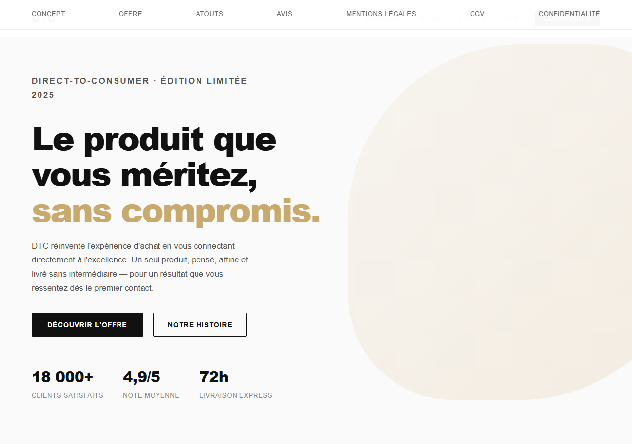 Template — Marque DTC