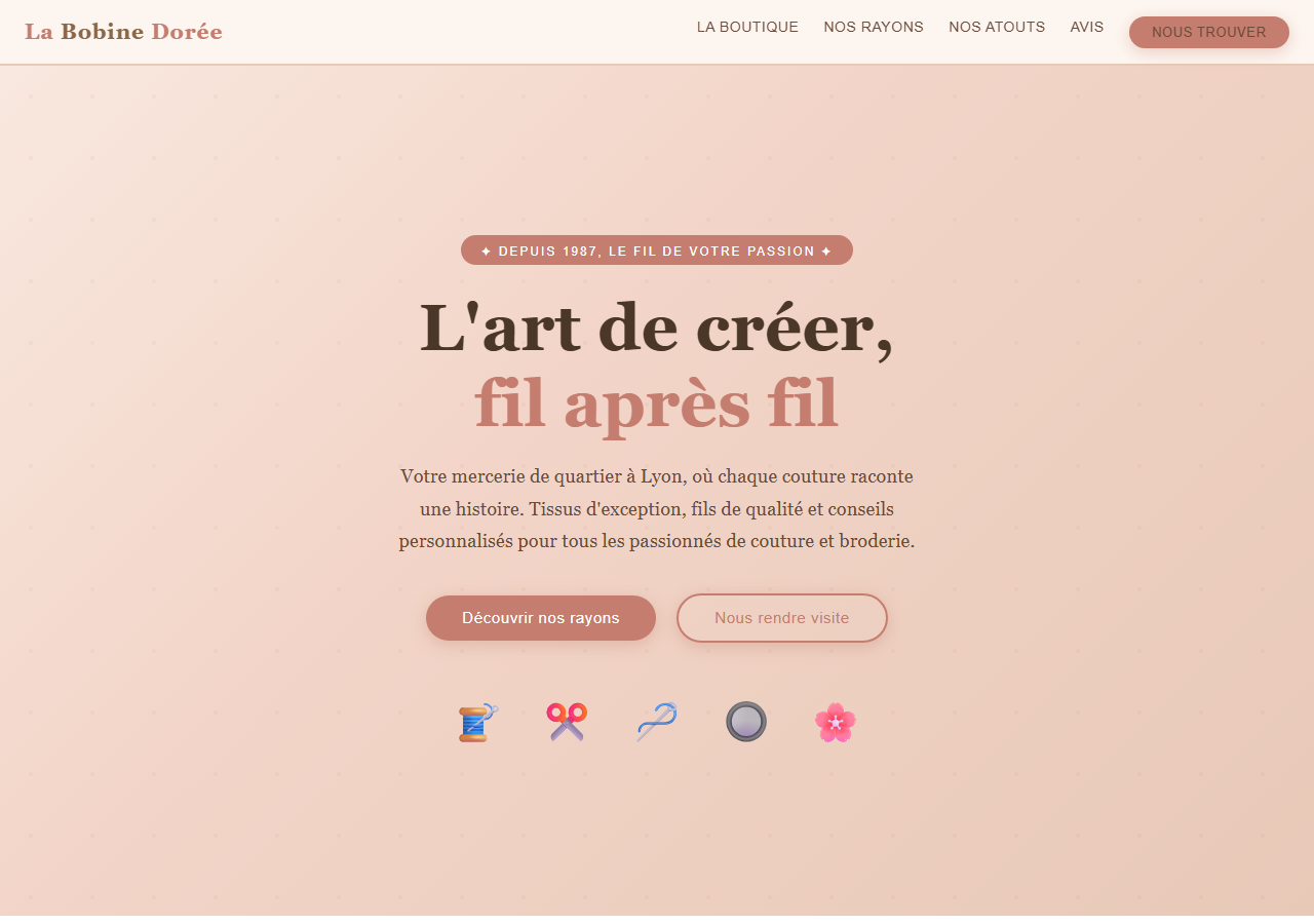 Template — Mercerie & tissus