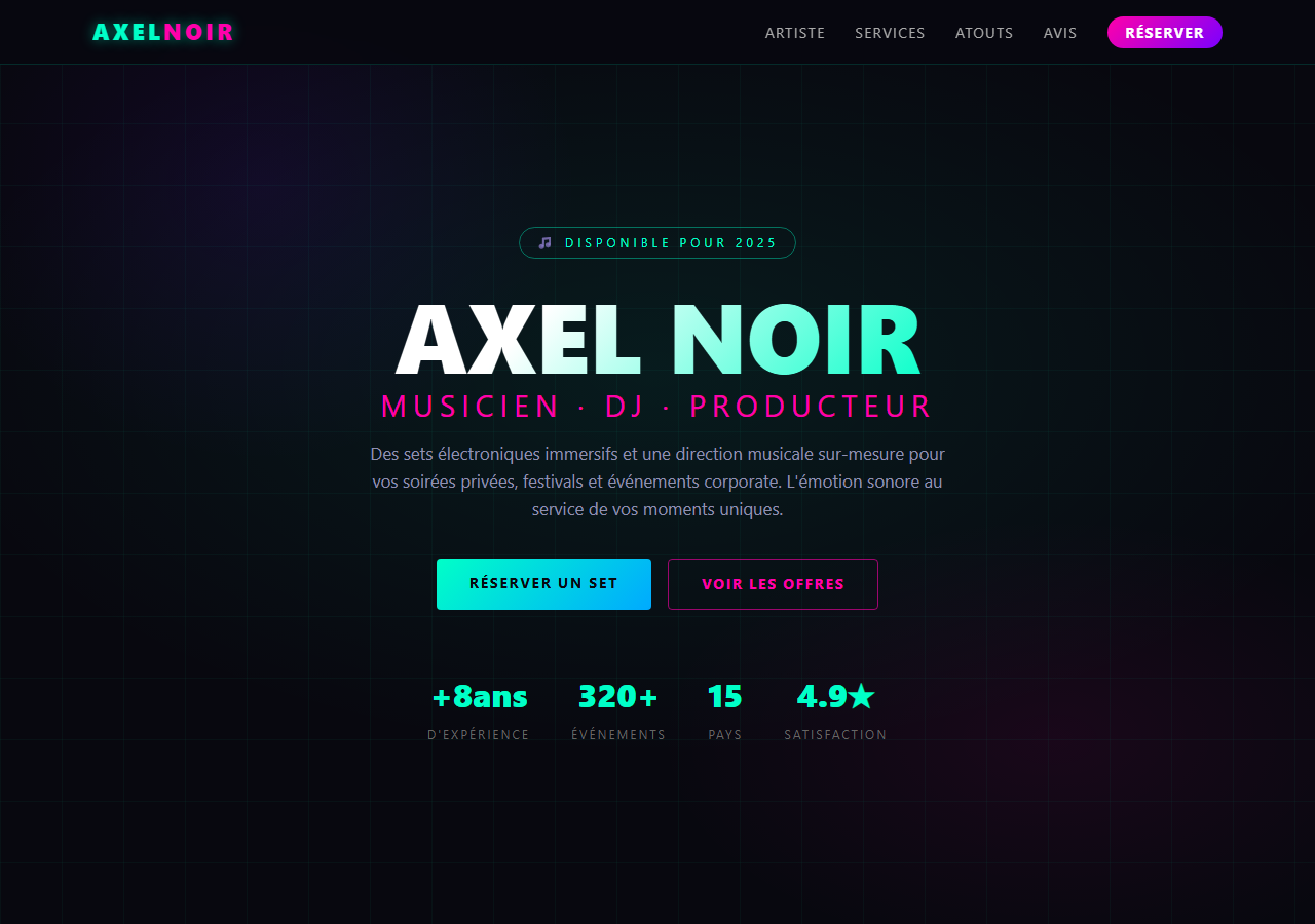 Template — Musicien / DJ