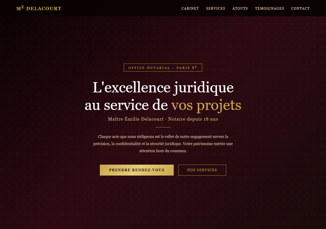 Template — Notaire