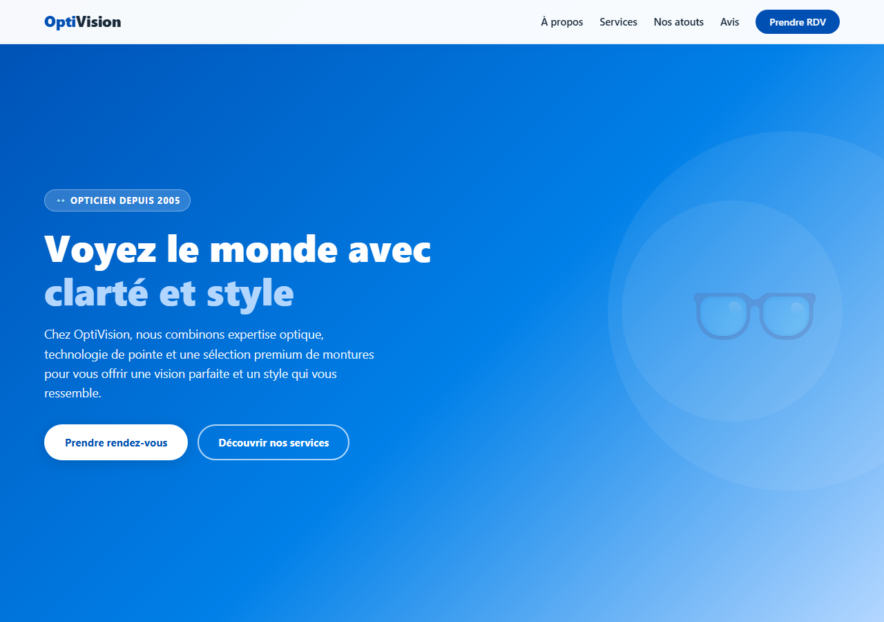 Template — Opticien