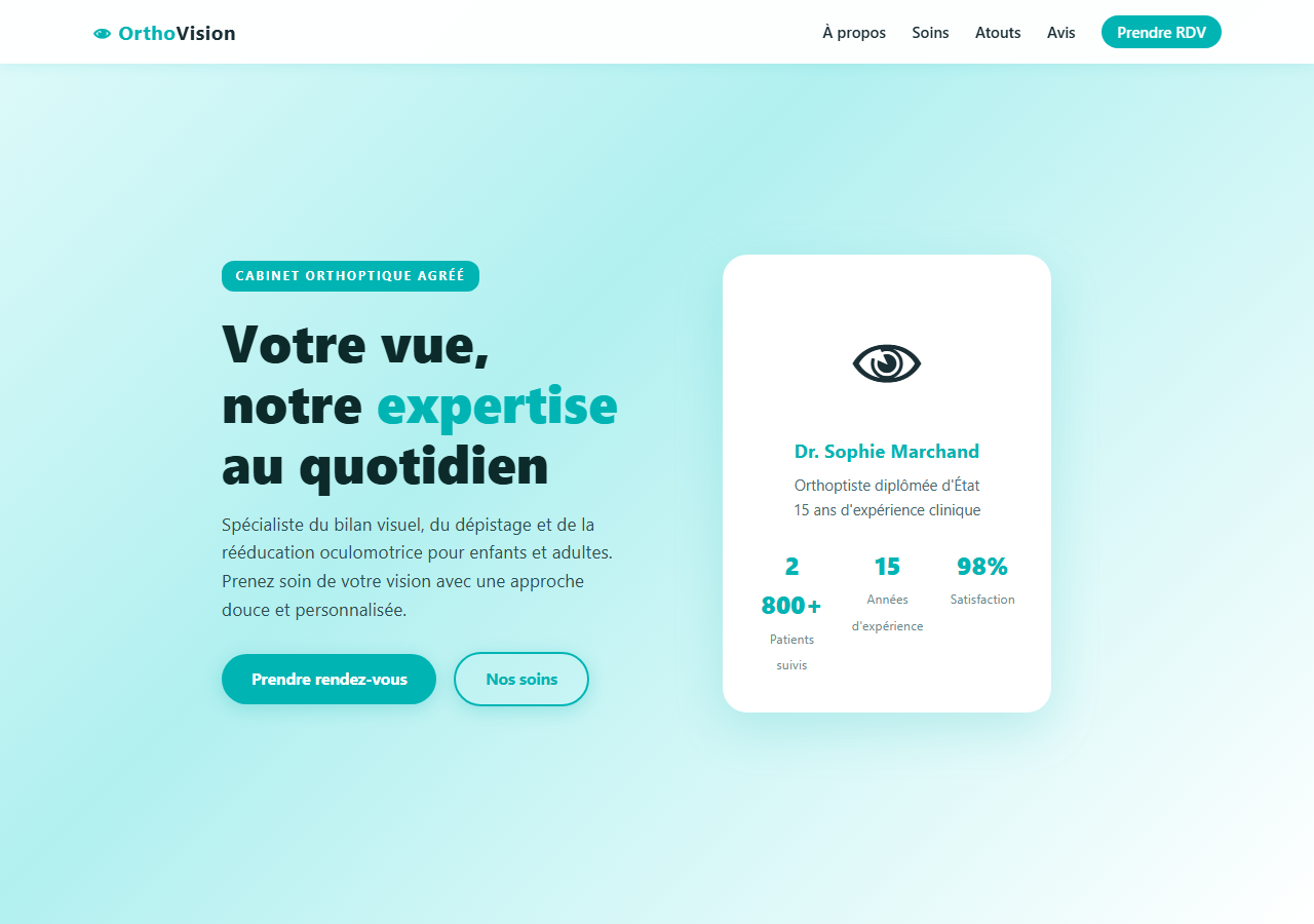 Template — Orthoptiste