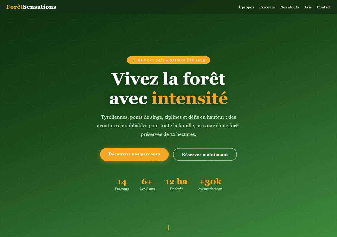 Template — Parc accrobranche