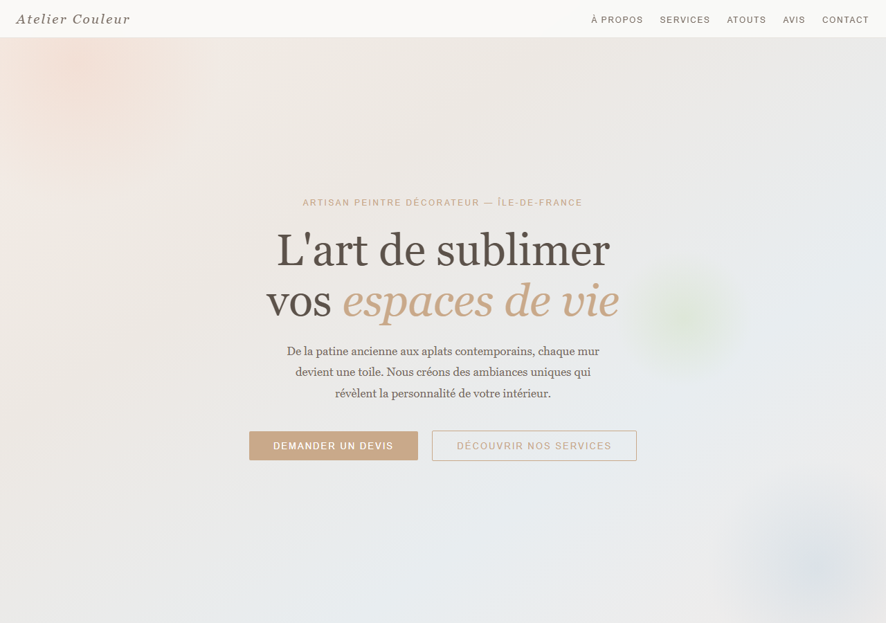 Template — Peinture décorative