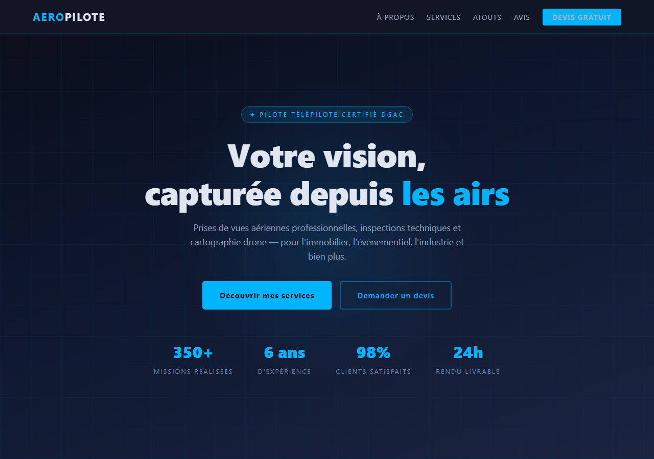 Template — Pilote de drone