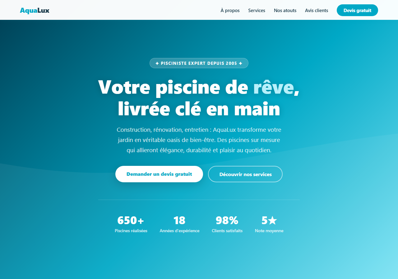 Template — Pisciniste
