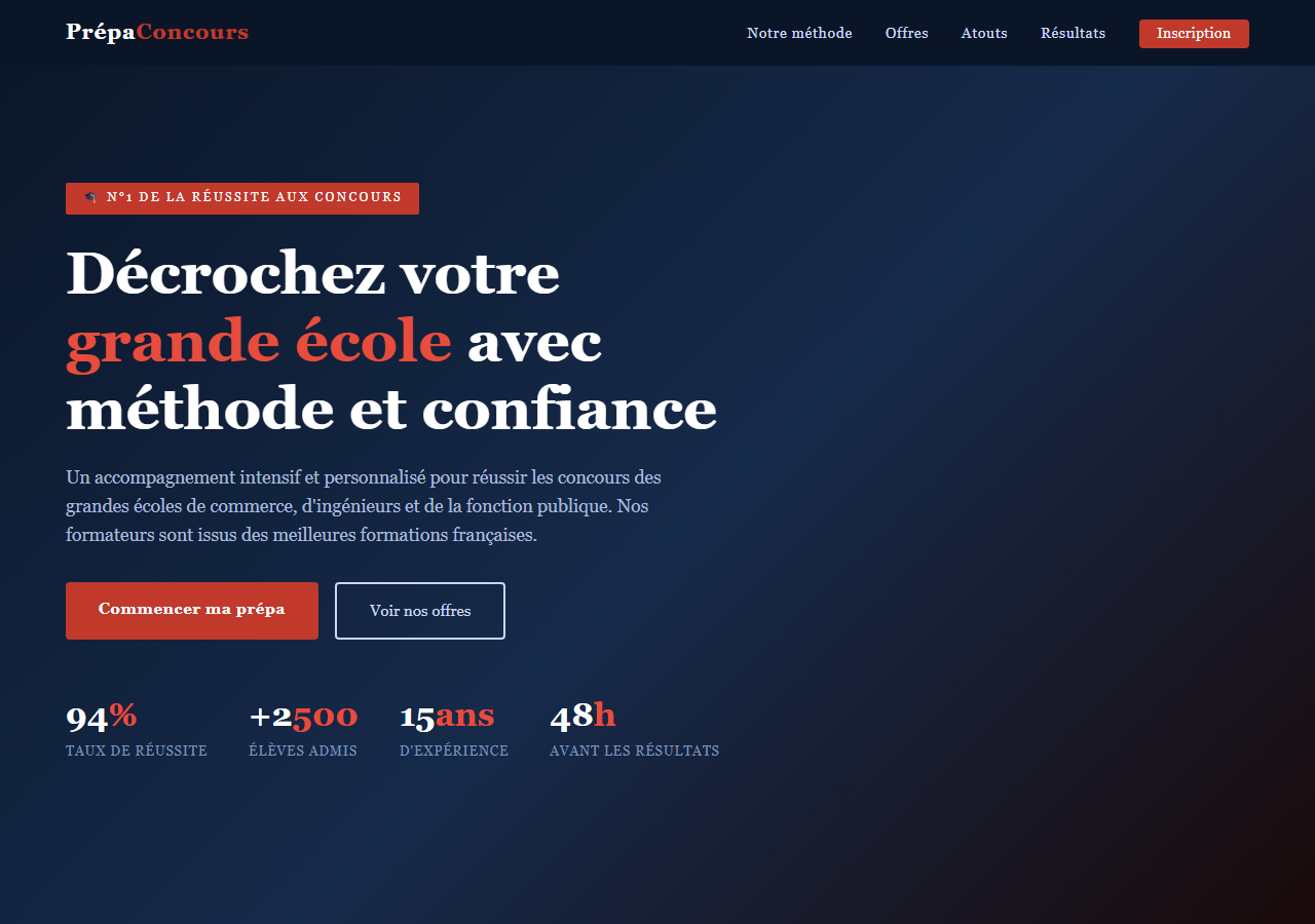 Template — Prépa concours