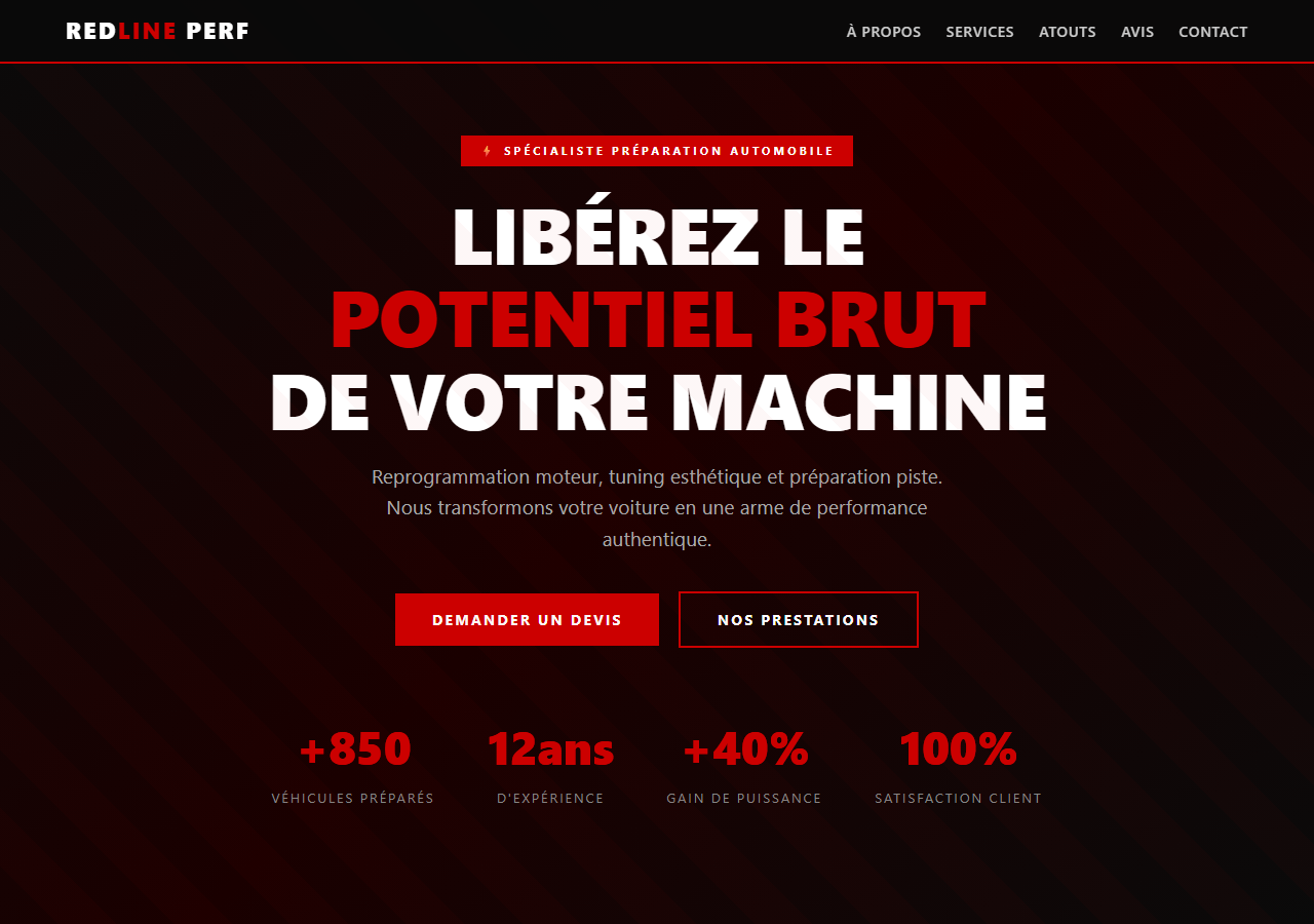 Template — Préparation & tuning