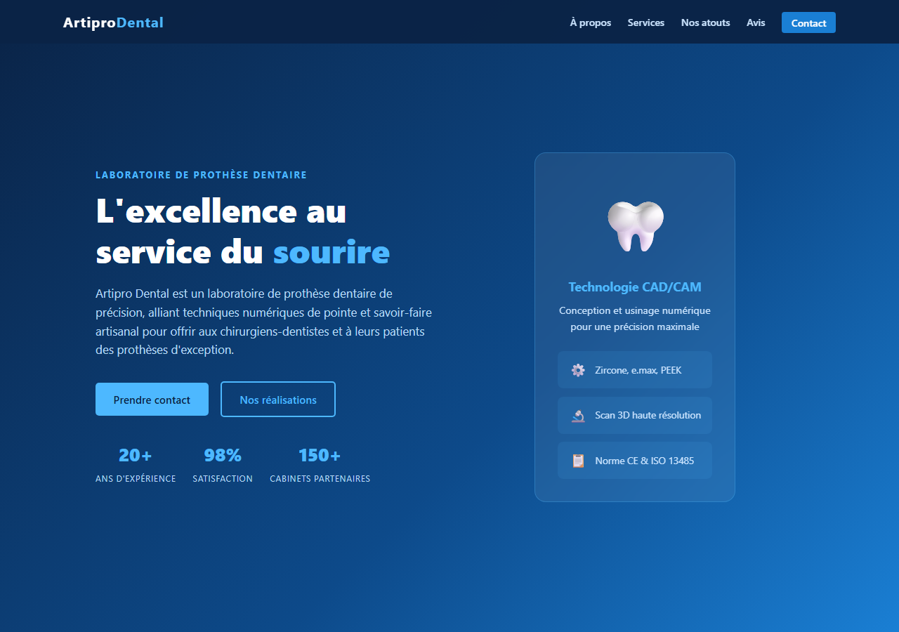 Template — Prothésiste dentaire