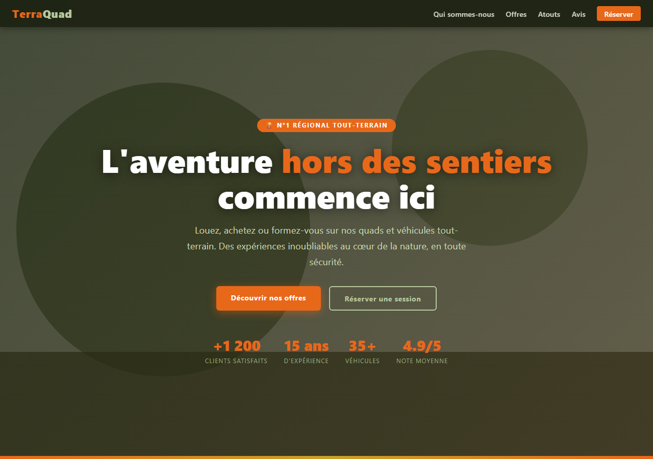 Template — Quad & véhicules tout-terrain