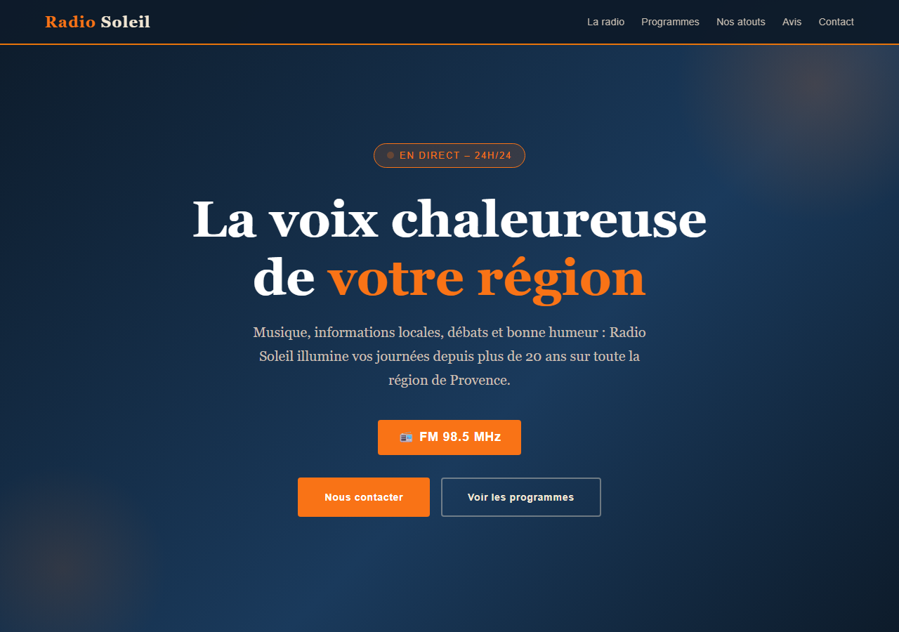 Template — Radio locale