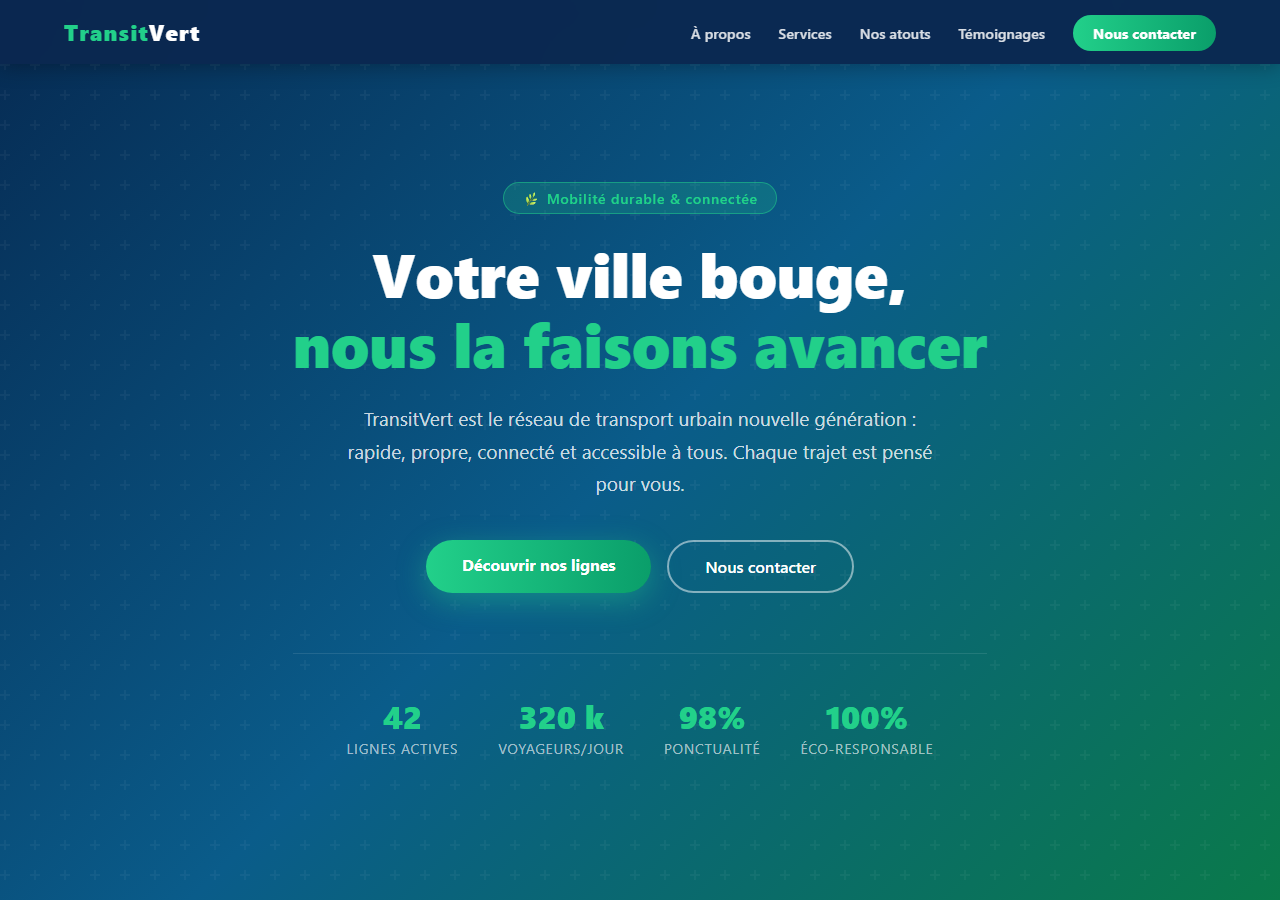 Template — Réseau de transport urbain