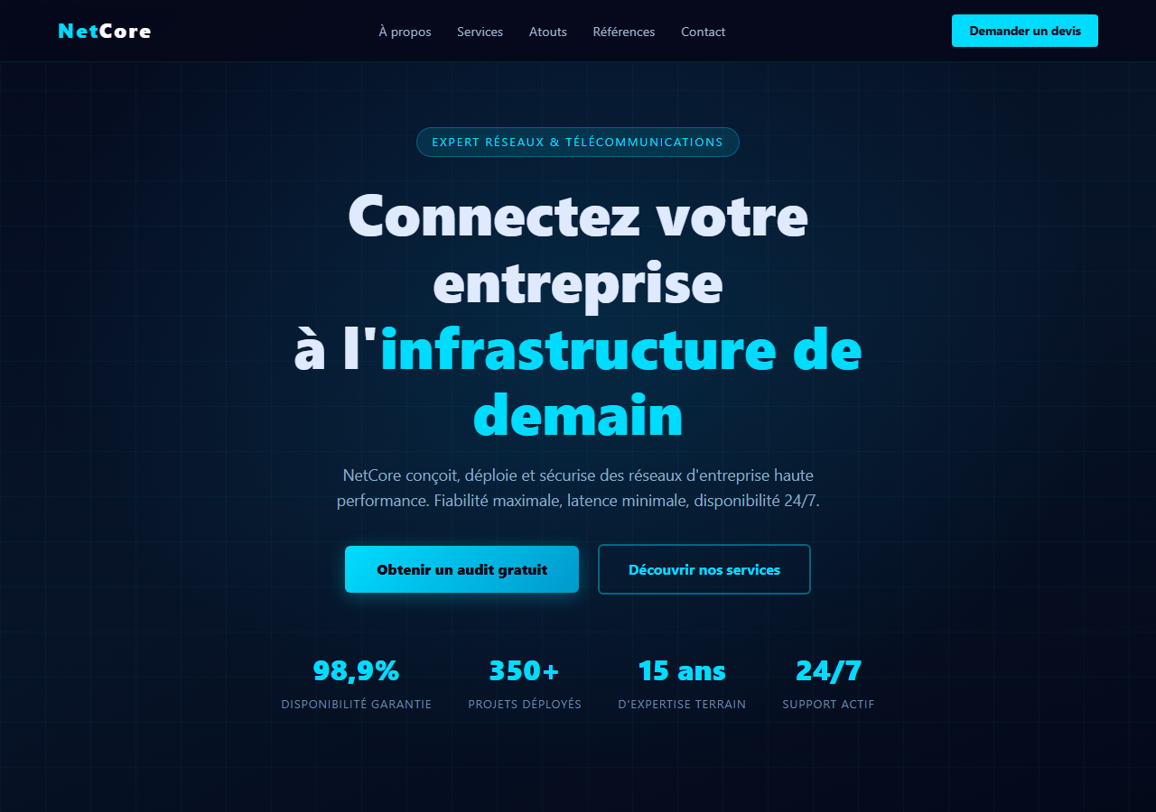 Template — Réseaux & télécommunications
