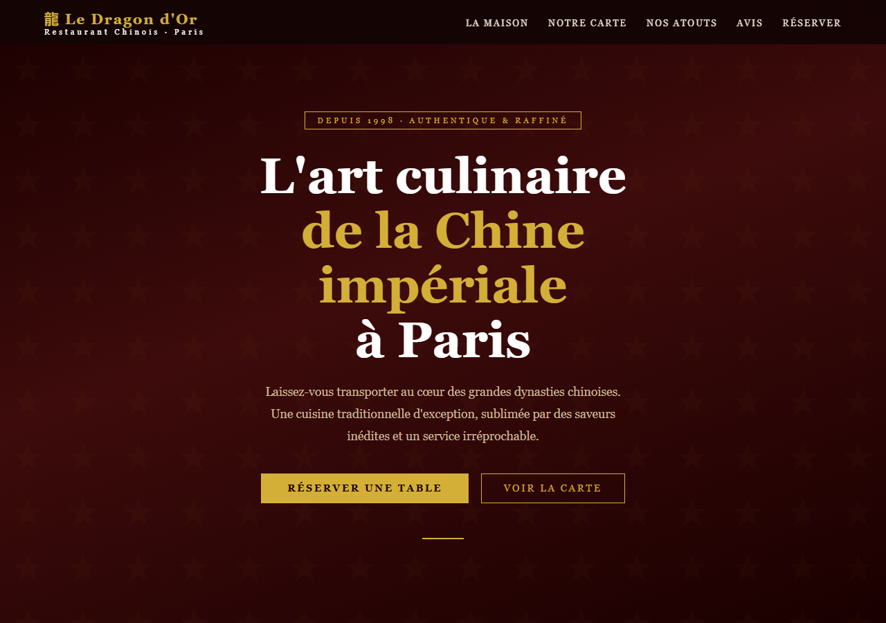 Template — Restaurant chinois