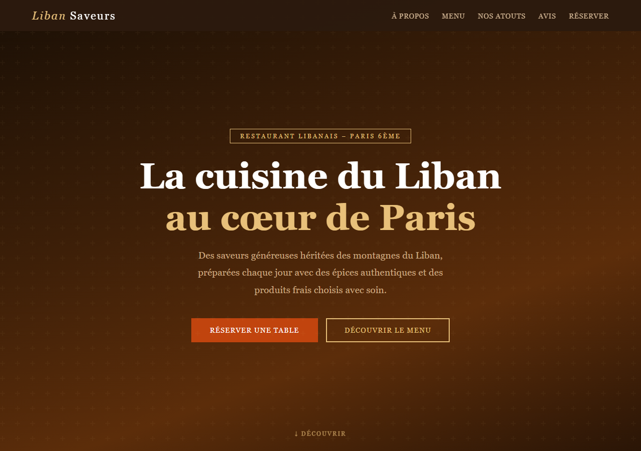 Template — Restaurant libanais