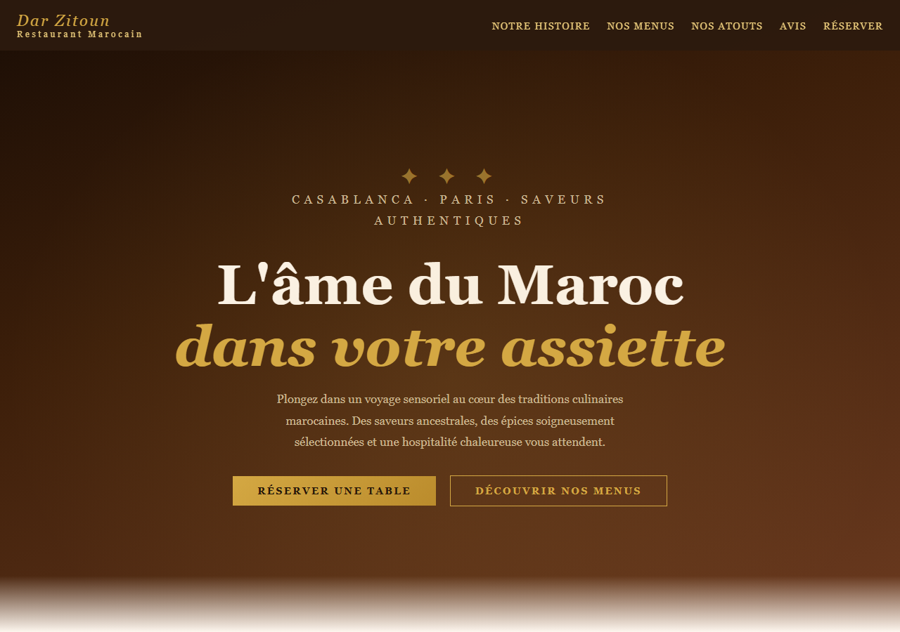Template — Restaurant marocain