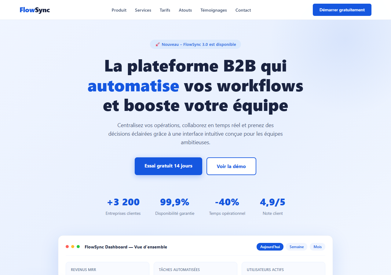 Template — SaaS B2B