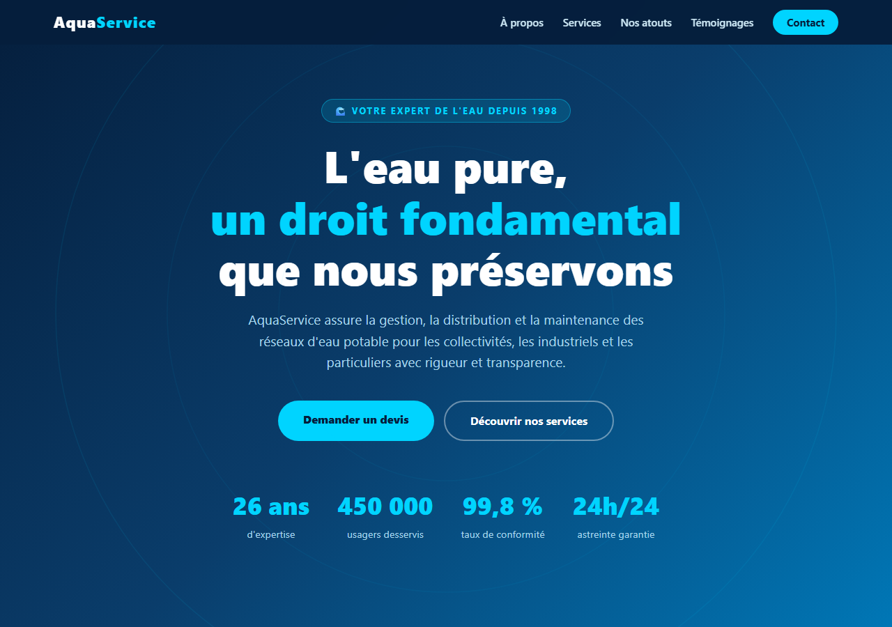 Template — Service des eaux