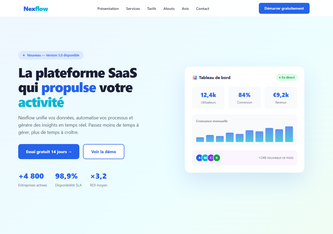 Template — Startup SaaS
