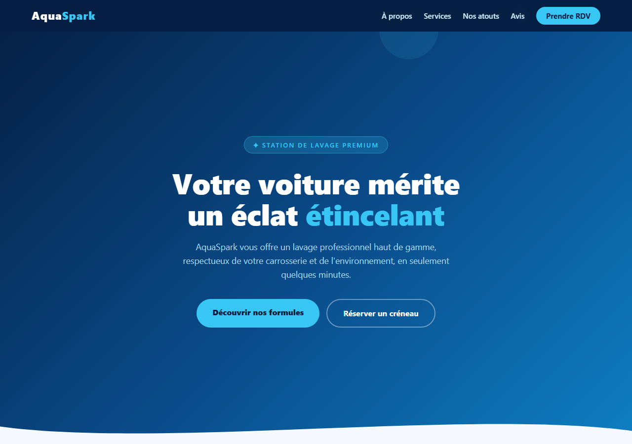 Template — Station de lavage auto