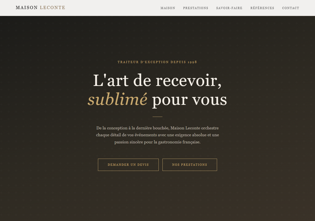 Template — Traiteur