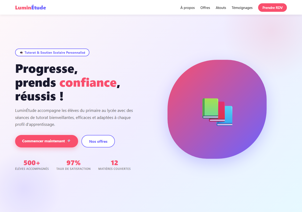 Template — Tutorat / soutien