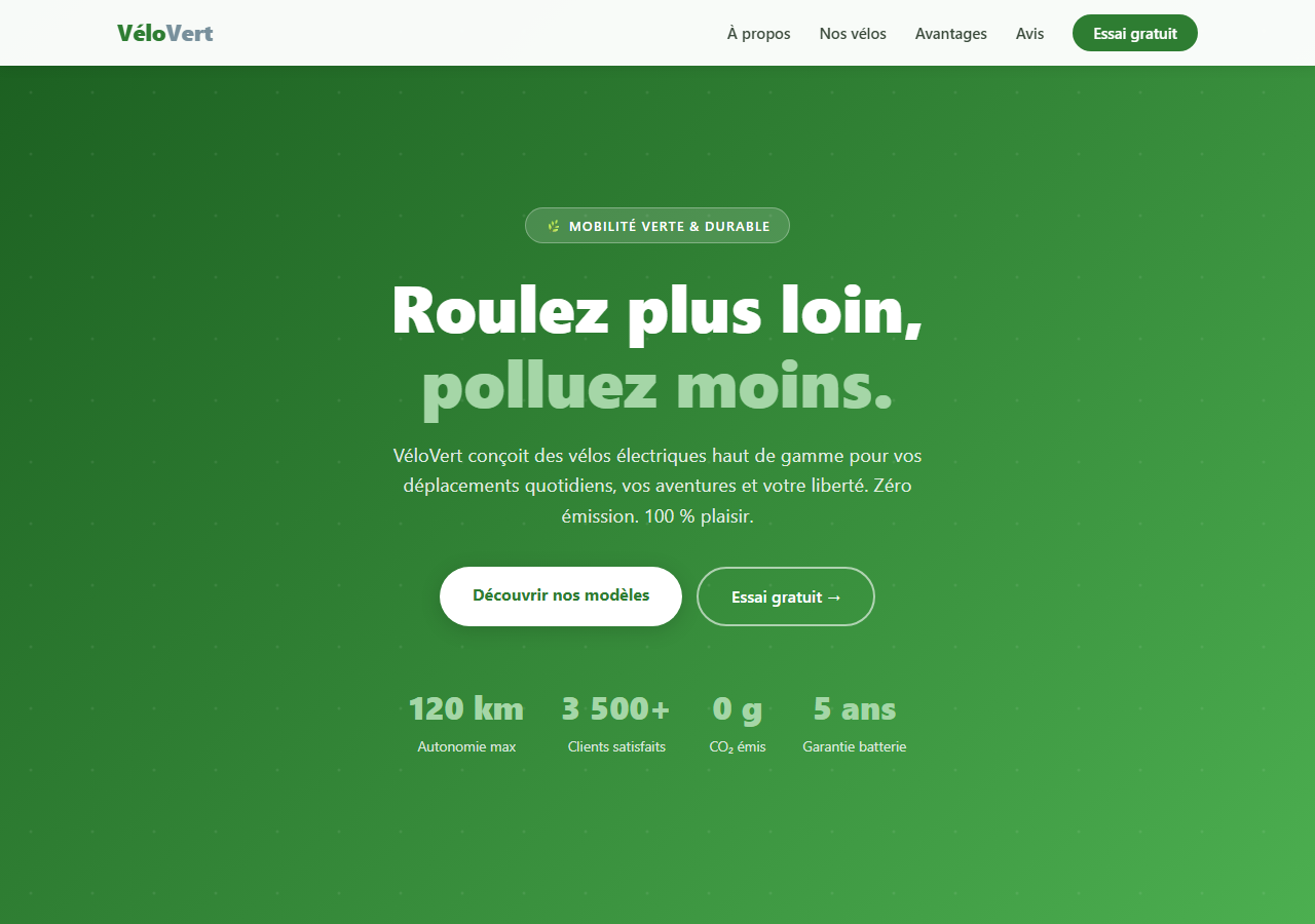 Template — Vélos électriques