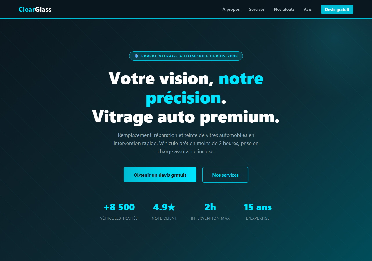 Template — Vitrage automobile