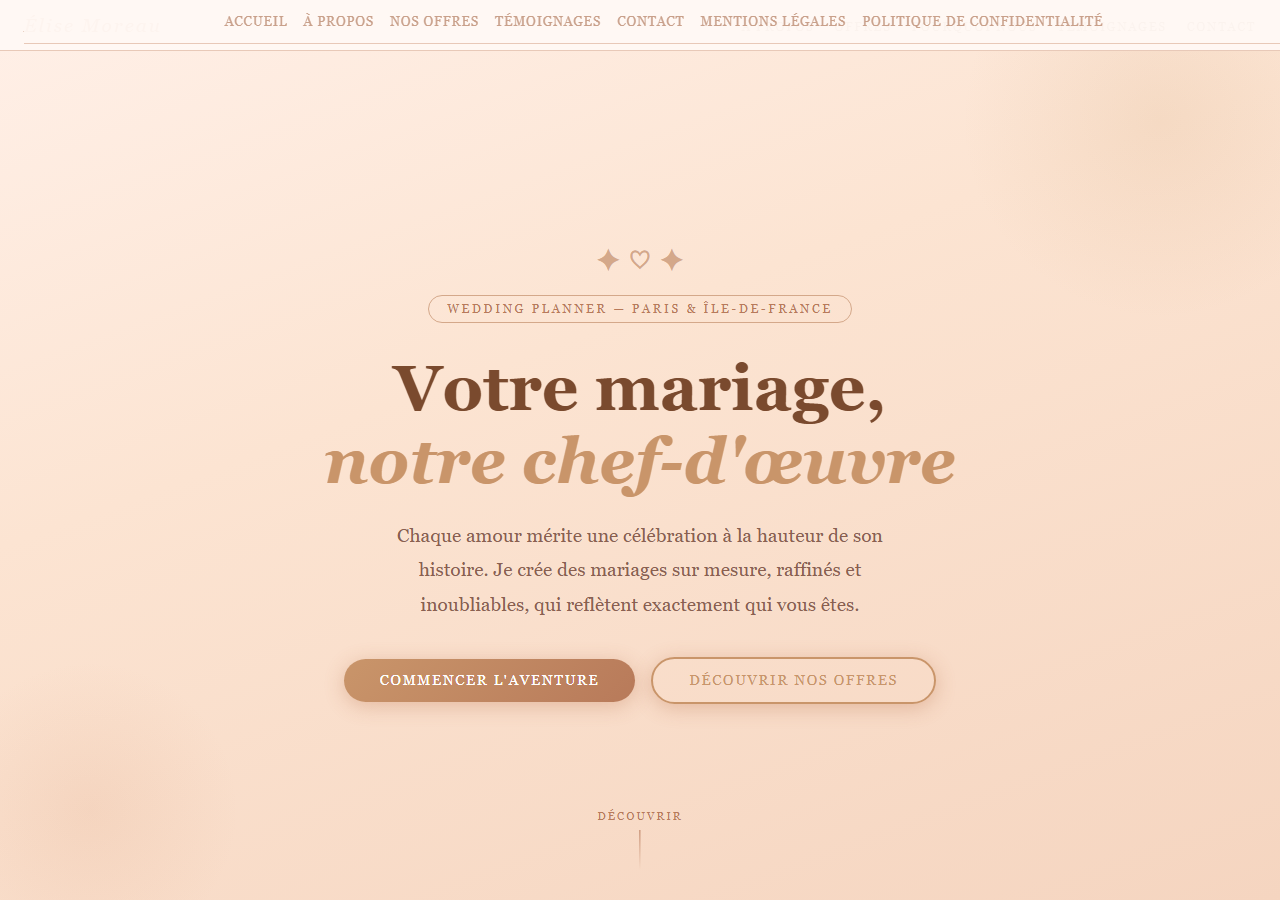 Template — Wedding planner